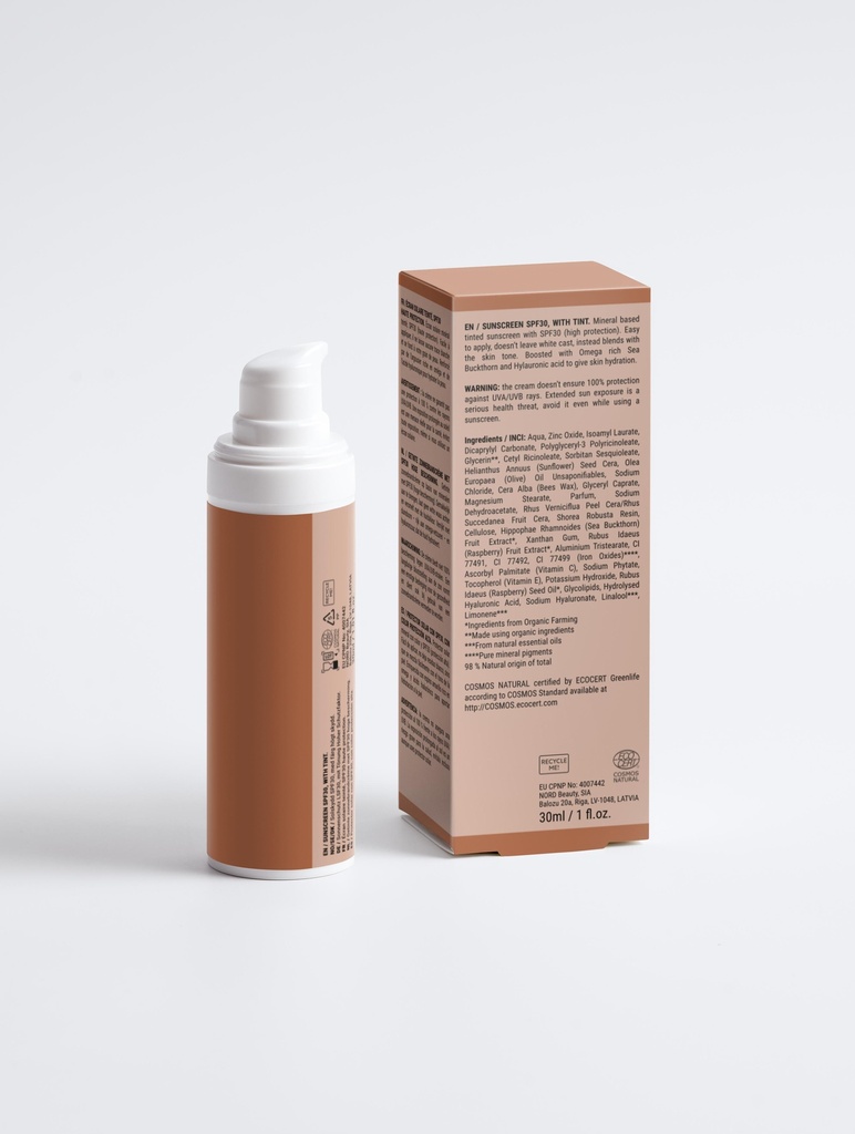 Crème Solaire Teintée SPF30